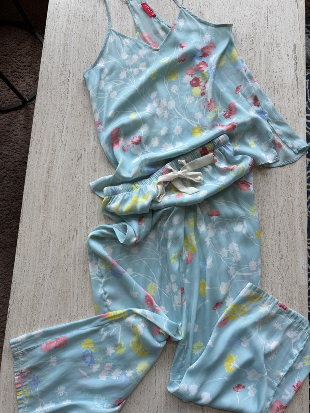 Natori Josie Mint cami & pants lounge sleep set
